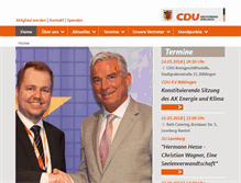 Tablet Screenshot of cdu-bb.de